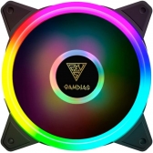 Kit Cooler Fan com 4un 120mm GAMDIAS Aeolus M2-1204R e controle