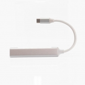 Hub USB C 3.0 com 1P 3.0 3P 2.0 4 C3 Tech HU-C320SI