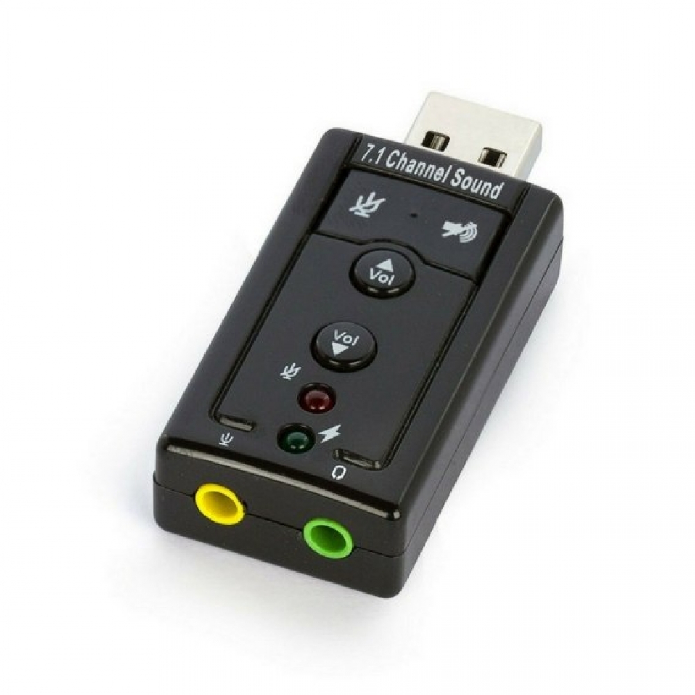 Adaptador de Placa de Som USB 7.1 ITBLUE