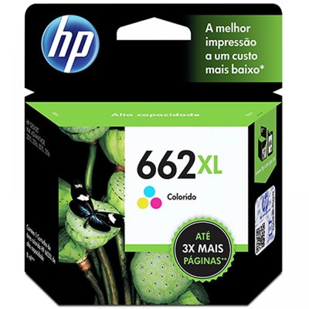 Cartucho HP 662 XL colorido 8ML Cz105Ab Original