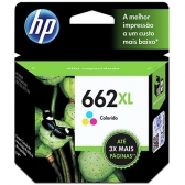 Cartucho HP 662 XL colorido 8ML Cz105Ab Original