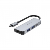 Hub USB C 3.0 HDMI 4 Portas C3 Tech HU-D50GY