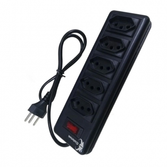 Filtro de Linha com 5 Tomadas Coletek FL-52BK