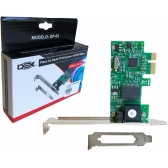 Placa de Rede PCI-E 10/100/1000 DEX DP-02 Low Profile