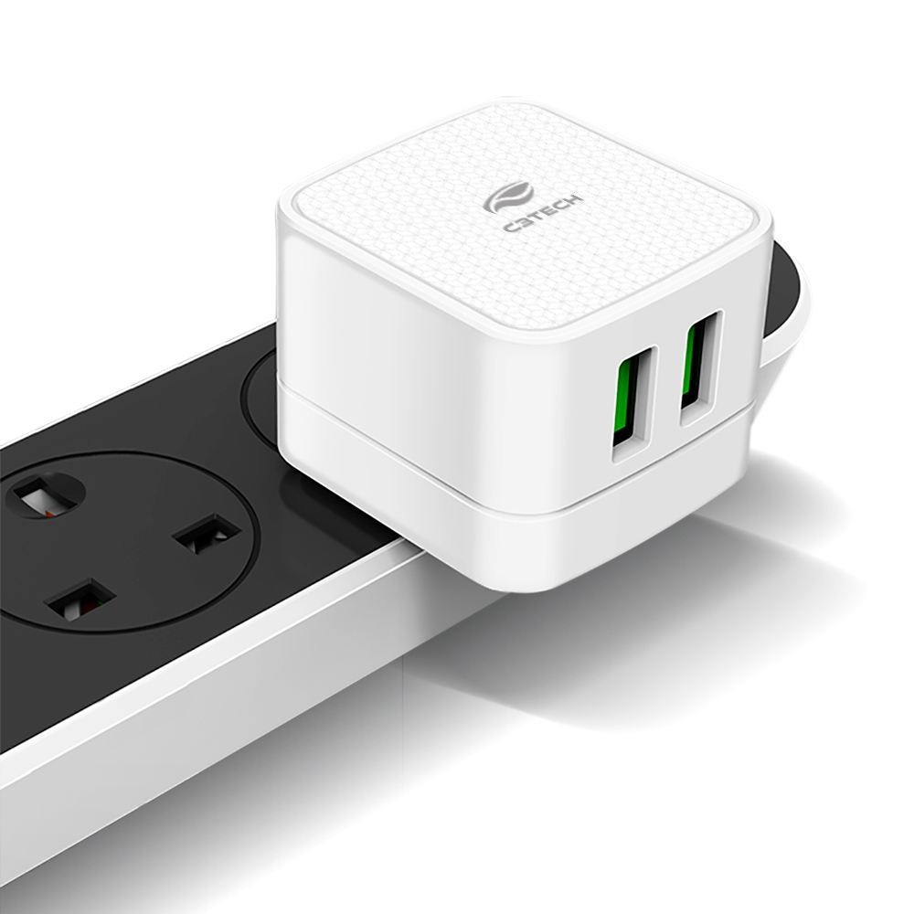 Carregador Tomada USB 2,4A Celular C3 Tech UC-210Wh