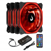 Kit Cooler Fan com 3un 120mm Rise Mode Aura RM-AU-02-RGB 12v