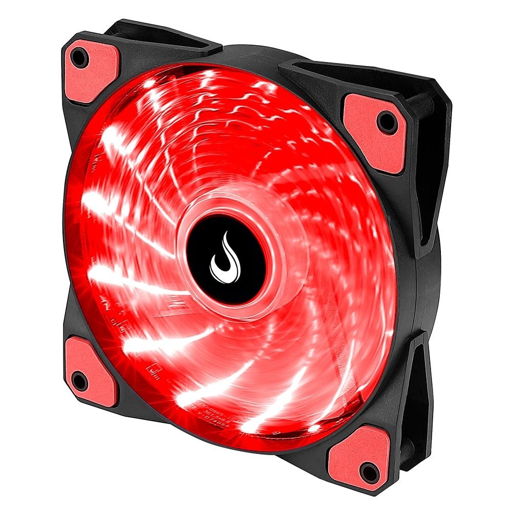 Cooler para Gabinete 12cm Rise Led Vermelho