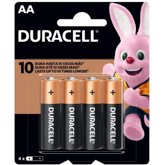 Pilha Alcalina AA C/4 Duracell