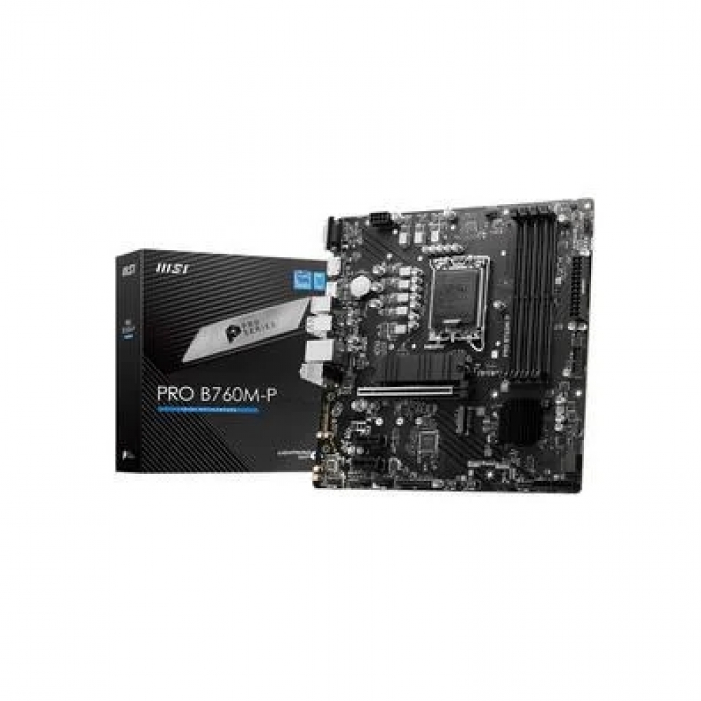 Placa Mae MSI PRO B760M-P - Intel 1700 - DDR5 - Matx - M.2