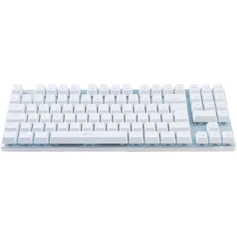 Teclado Mecânico Gamer A+ Plus Tech Barak White Led Branco Blue