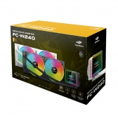 Water Cooler para CPU C3 Tech RGB 240mm FC-WH240 Branco