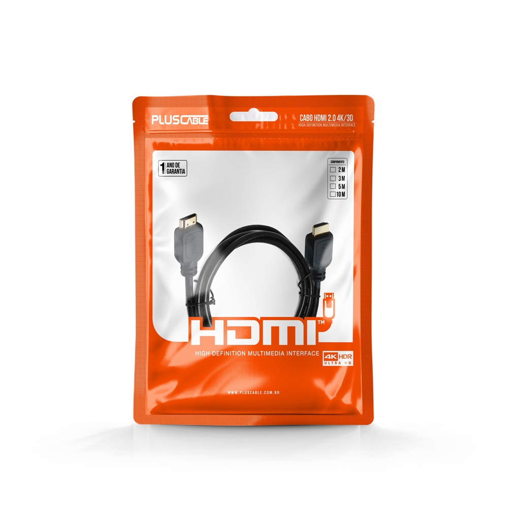 Cabo HDMI V2.0 Pluscable PC-HDMI20 Basic - 2m