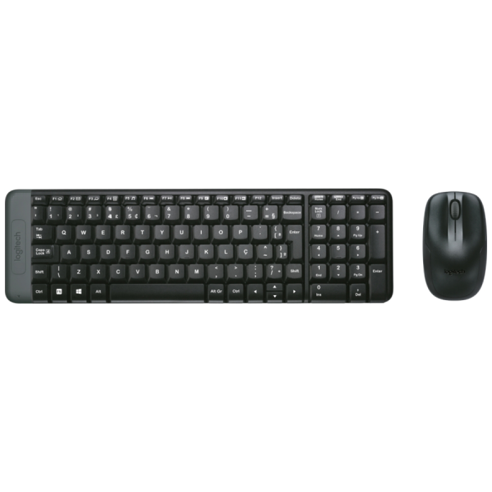Kit Teclado e Mouse sem Fio Logitech MK220
