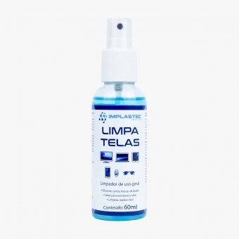 Kit Limpa Tela Implastec 60ml + flanela anti risco