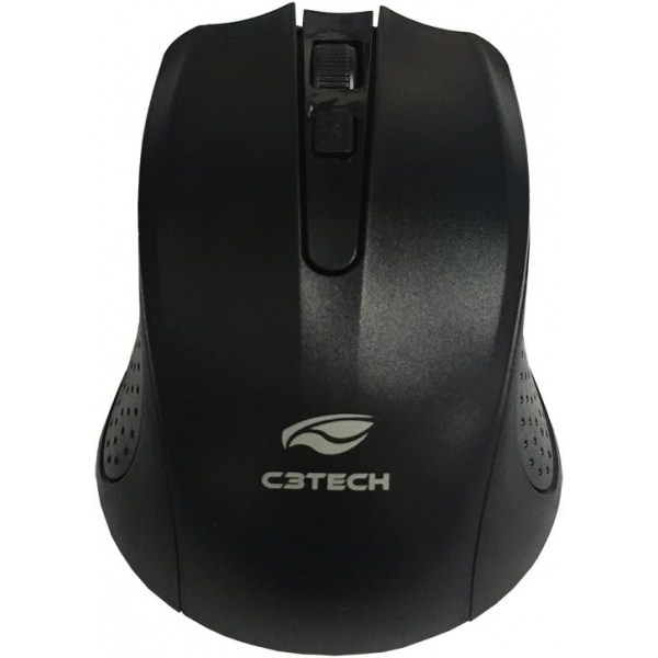 Mouse sem Fio USB C3 Tech M-W20 - Preto