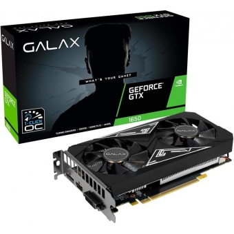 Placa de Vídeo GTX1650 EX PLUS 4GB GDDR6 128Bits OC Galax