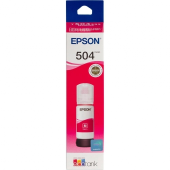Garrafa de Tinta Epson T504 70ml - Magenta
