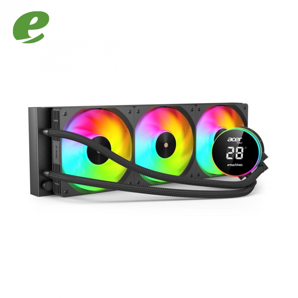 Water Cooler para CPU ACER ARGB 360mm AC360N Preto