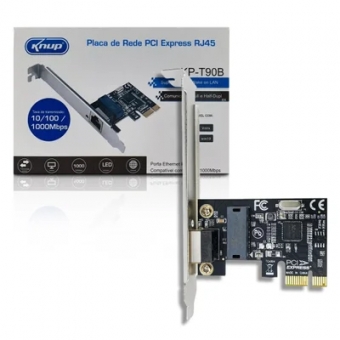 Placa de Rede PCI-E 10/100/1000 Wake on Lan Knup KP-T90B