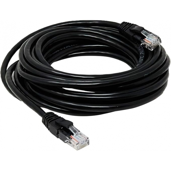 Cabo Rede Patch Cord CAT5E 5,0m Pluscable PC-ETHU50BK Preto