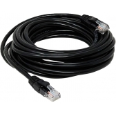 Cabo Rede Patch Cord CAT5E 5,0m Pluscable PC-ETHU50BK Preto
