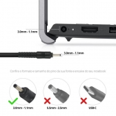 Fonte para notebook Samsung/LG Gram/Acer Aspire 5 19V 2,1A 40W BB20-SA19-40B (Ultrabook)