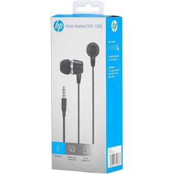 Fone de Ouvido Intra Aur HP DHE-7000 Preto P2