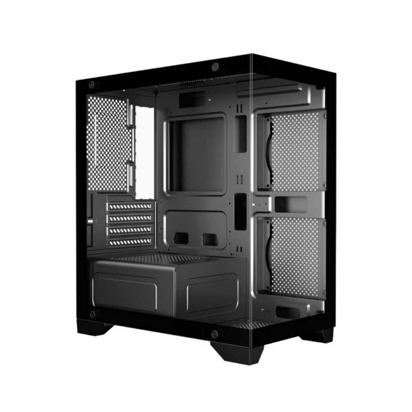 Gabinete Gamer ATX Kmex CG01F9 AQUARIO Micro Poseidon Preto Sem