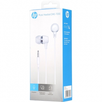 Fone de Ouvido Intra Auricular HP DHE-7000 Branco