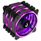 Kit Cooler Fan com 3un 120mm Rise Mode Aura RM-AU-02-RGB 12v