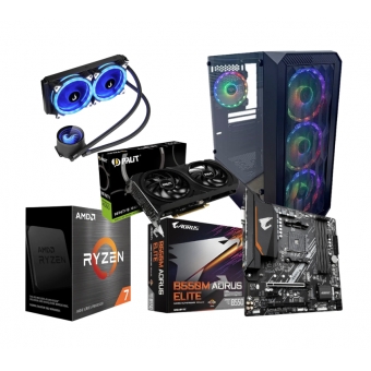 PC Charm Gamer AMD Ryzen 7 5700X3D 32GB DDR4 1TB NVME  RTX4060 8GB GDDR6 WATER COOLER 240MM