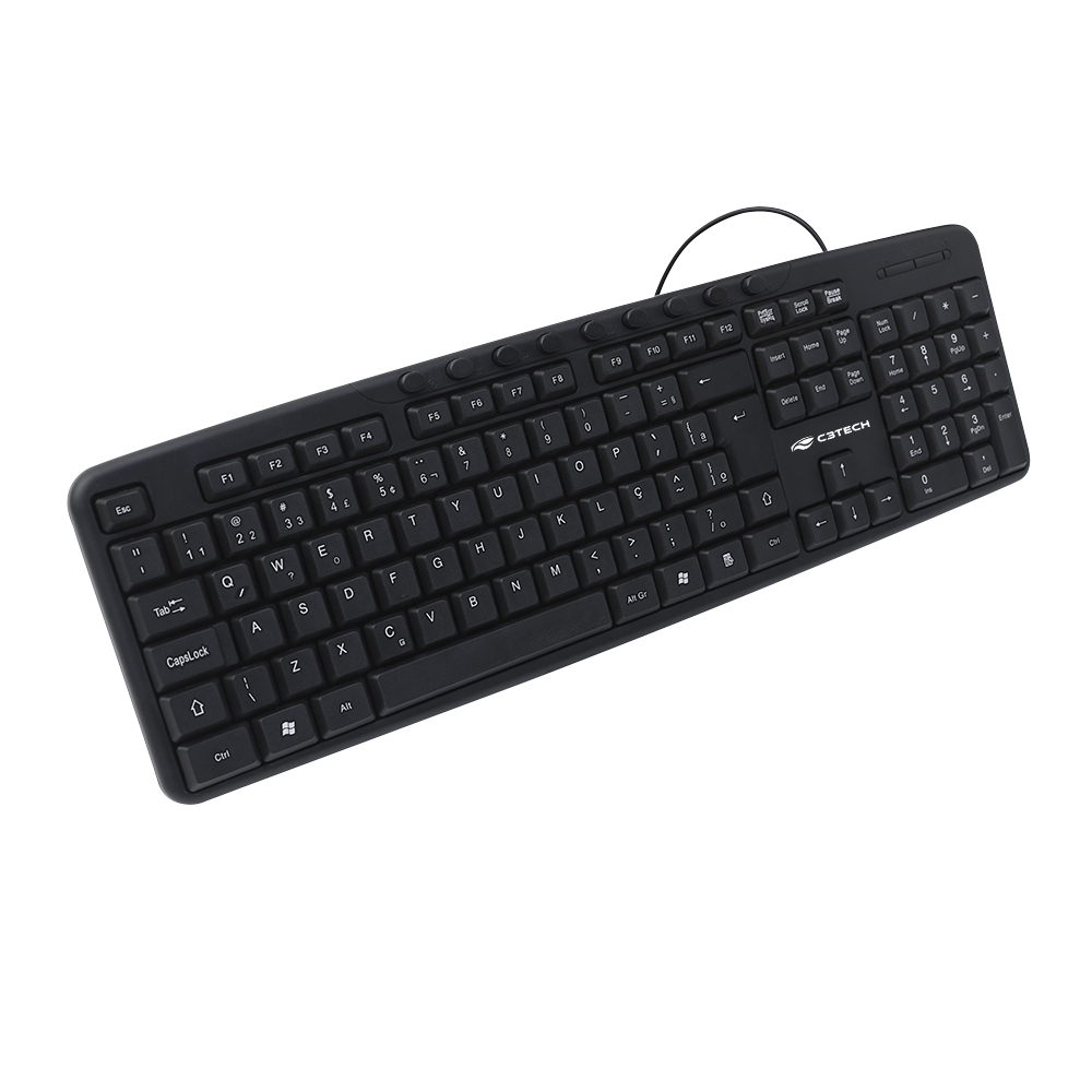 Teclado USB C3 Tech KB-M40BK Preto