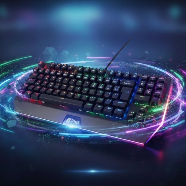 Teclado Mecânico Gamer Aplus Mizu Rainbow - Outemu Blue