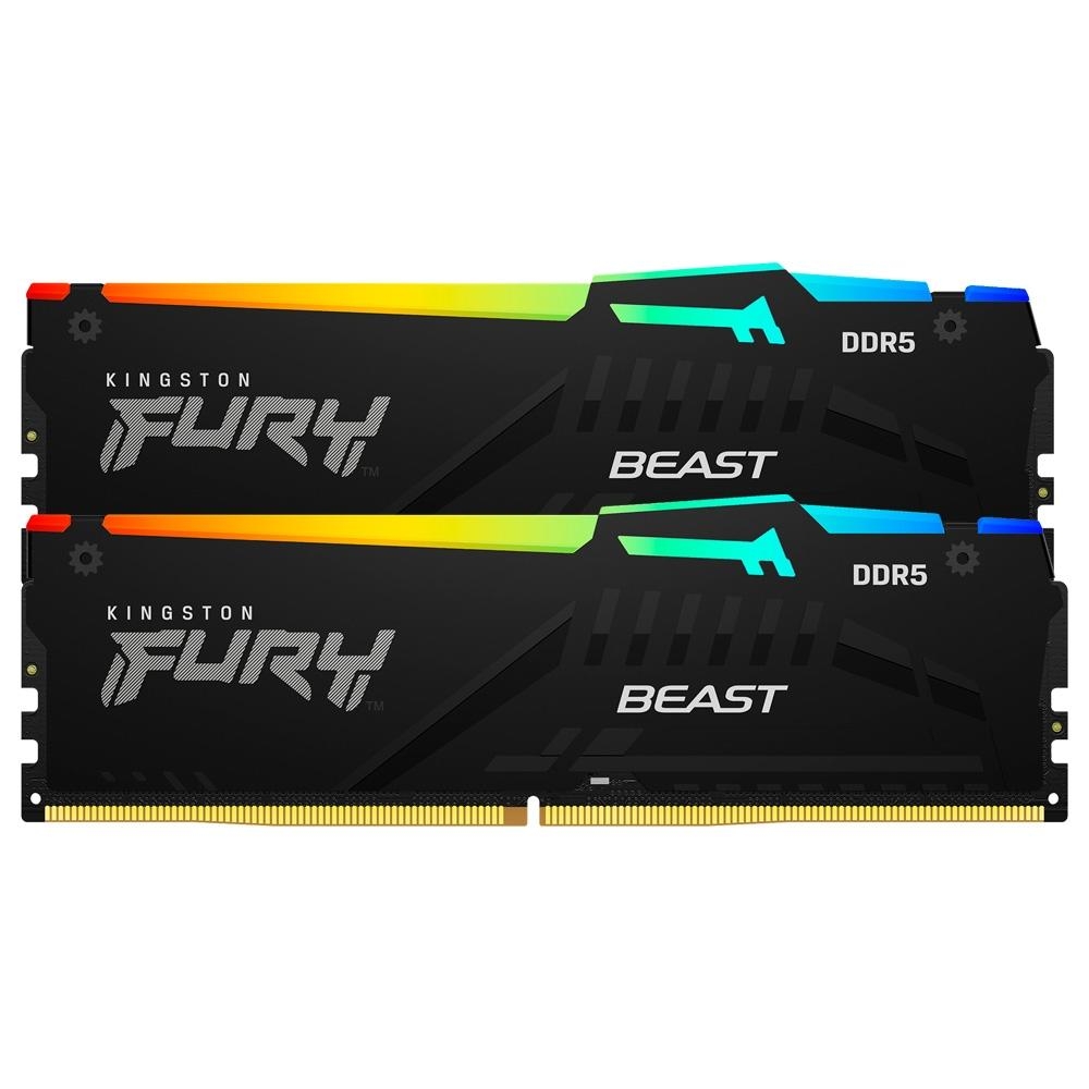 Memoria DDR5 64GB (2X32) 5600Mhz Kingston Fury Beast XMP 3.0 para Desktop