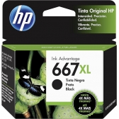 Cartucho HP 667 XL preto 8,5ml 3YM81AL Original