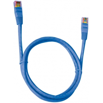 Cabo Rede Patch Cord CAT5E 1,5m Pluscable PC-ETHU15BL Azul