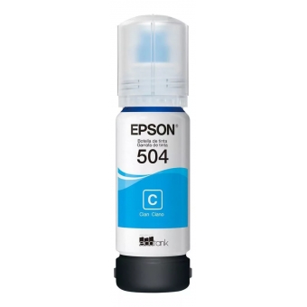 Garrafa de Tinta Epson T504 70ml - Azul
