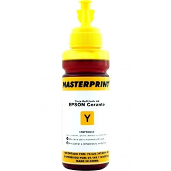 Garrafa de Tinta Epson 664 Corante  100ml Amarela Masterprint