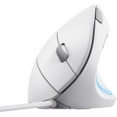 Mouse Ergonomico Vertical Trust com Fio USB T25133 - 1600DPI - Branco