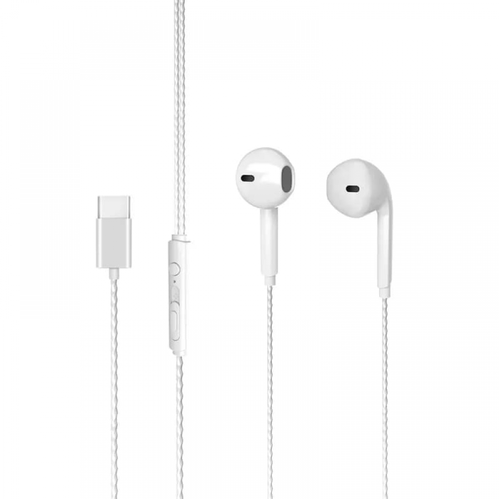 Fone de Ouvido Intra Auricular Lecoo EH104 Branco - USB-C