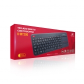 Teclado sem fio c/ Touchpad C3 Tech K-WT200BK Preto