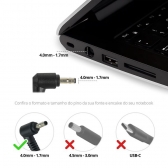 Fonte para notebook Dell/VAIO 19,5V 3,34A 65W BB20-DE19-U6 (Ultrabook)*