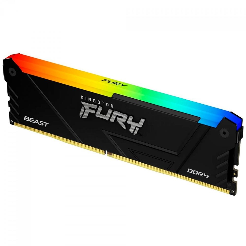 Memoria DDR4 8GB 3200Mhz Kingston Fury Beast RGB para Desktop
