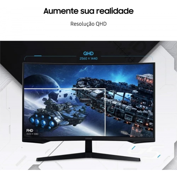 Monitor Gamer Led Curvo 27