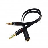 Cabo Adaptador 1 P3 Femea para 2 P2 Macho