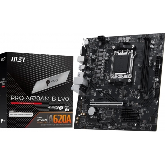 Placa Mae MSI PRO Series A620M-B EVO DDR5 AM5 Ryzen 9000 Series