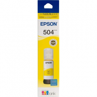 Garrafa de Tinta Epson T504 70ml - Amarelo