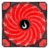Cooler para Gabinete 12cm Rise Led Vermelho