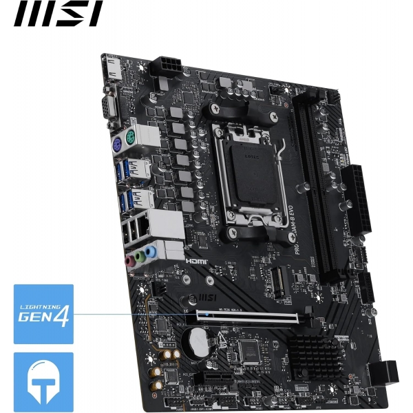 Placa Mae MSI PRO Series A620M-B EVO DDR5 AM5 Ryzen 9000 Series