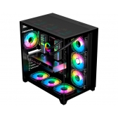Gabinete Gamer ATX Kmex CG02J1 AQUARIO GHOST SHARK BLACK
